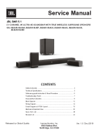 JBL BAR 5.1 SOUNDBAR - Service manual 2019